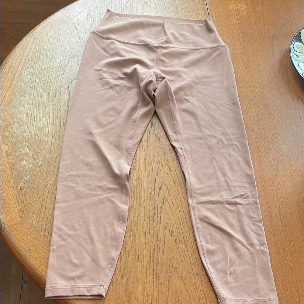 Large (12) CRZ Yoga High-Waisted Tan Leggings